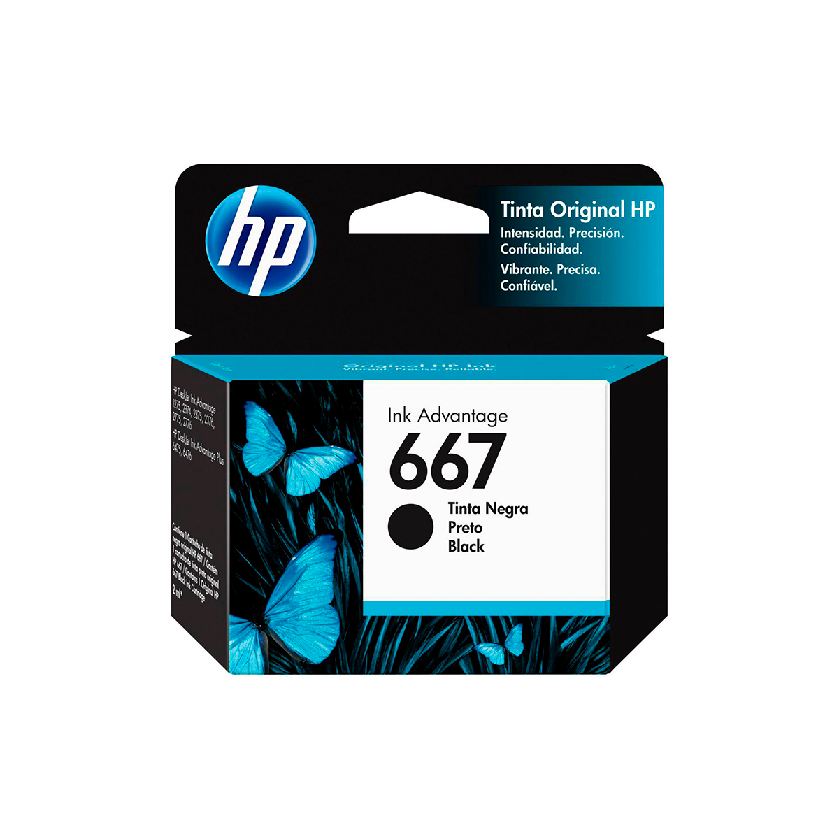 Cartucho de Tinta HP 667 Negro Original (3YM79AL)
