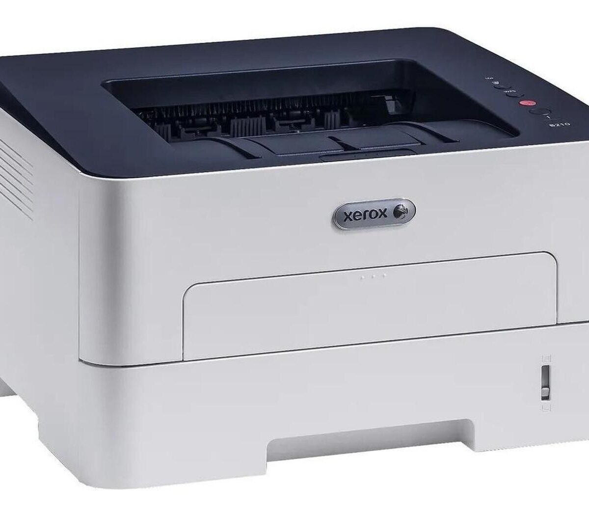 impresora láser Xerox B210 WiFi panel de control y bandeja
