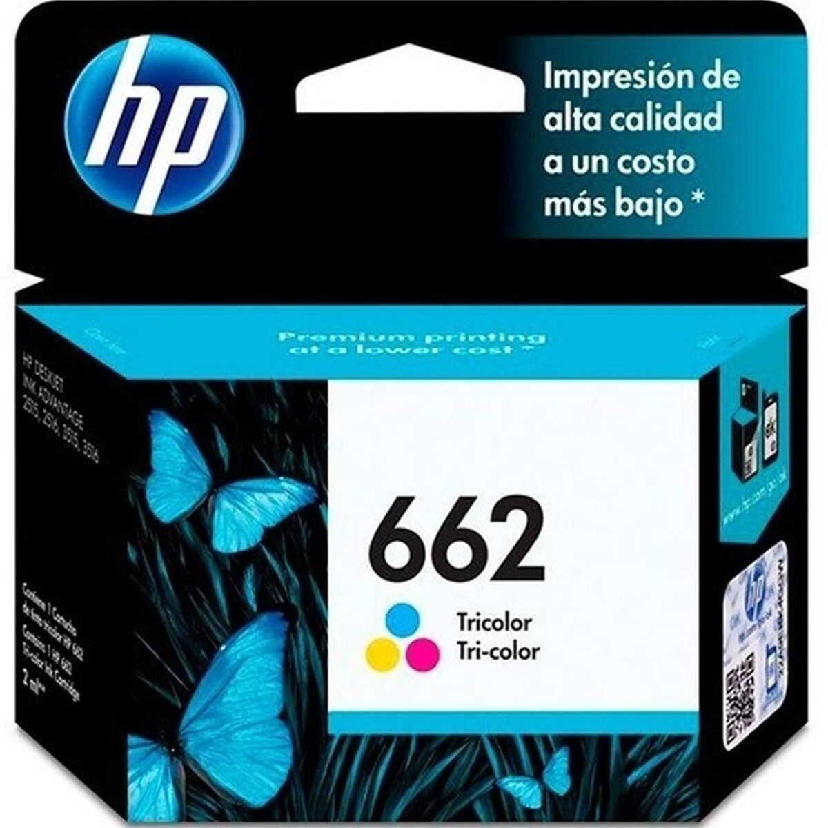 Alternative view of Cartucho Tinta Impresora Hp 662 Color Y Negro Original