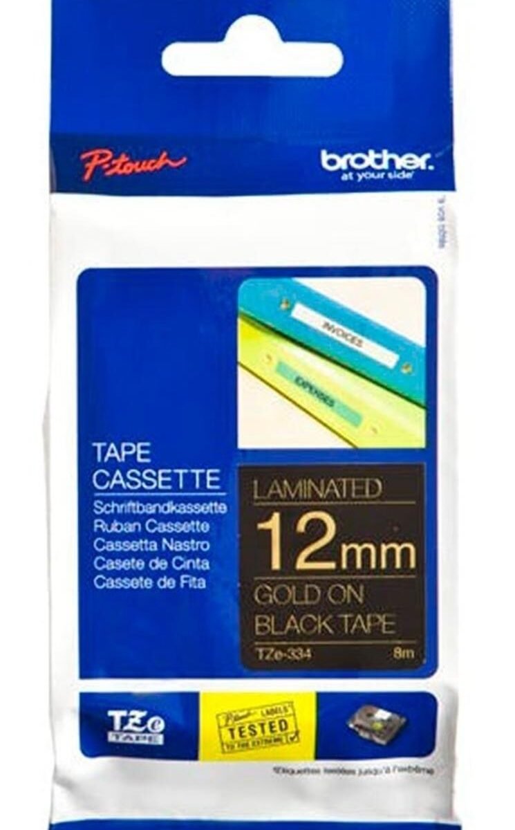 Pack 5 Cinta Original Tze-231 Rotuladora Brother 12mmx8mm