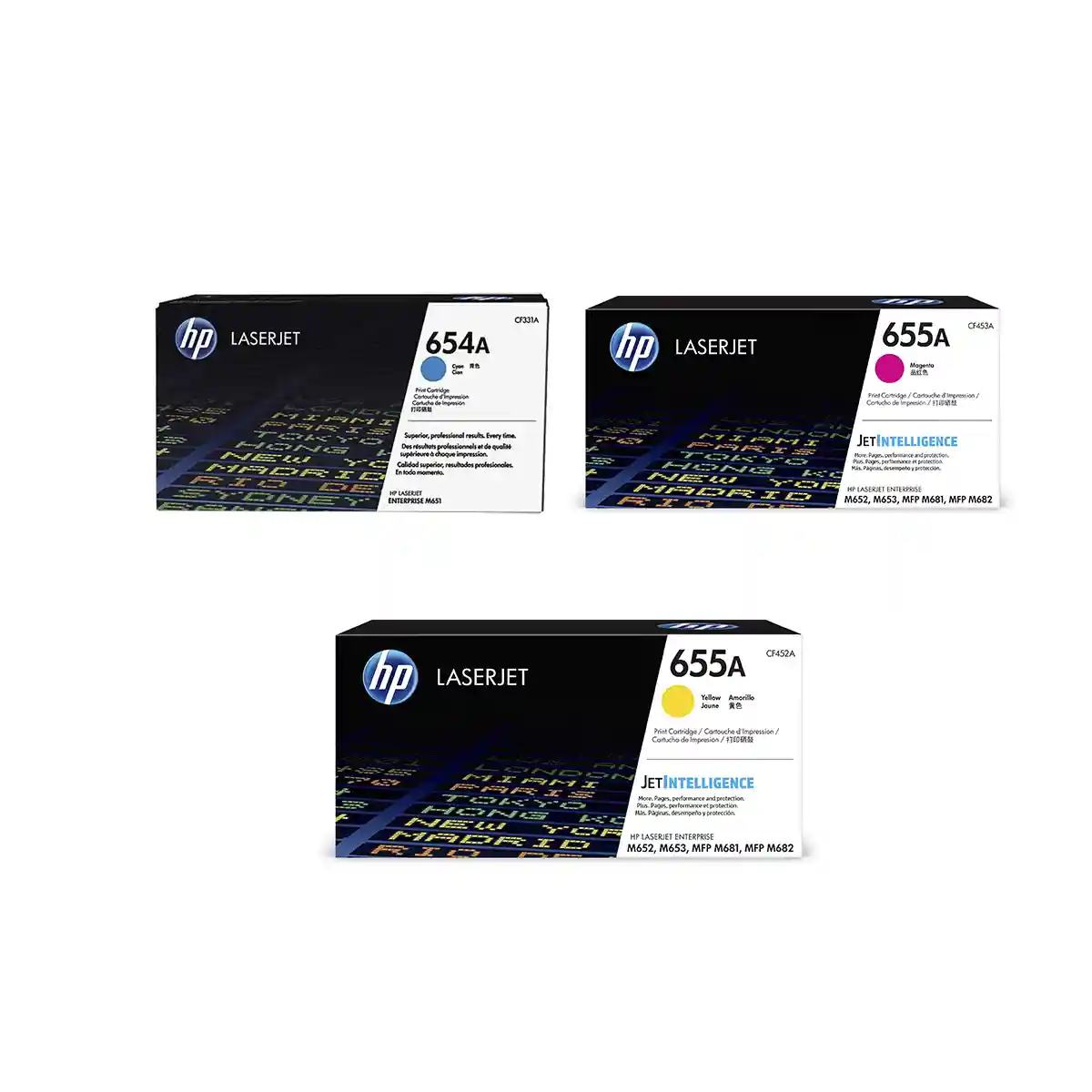 Toner Hp Original Colores Cmy 655a Laserjet