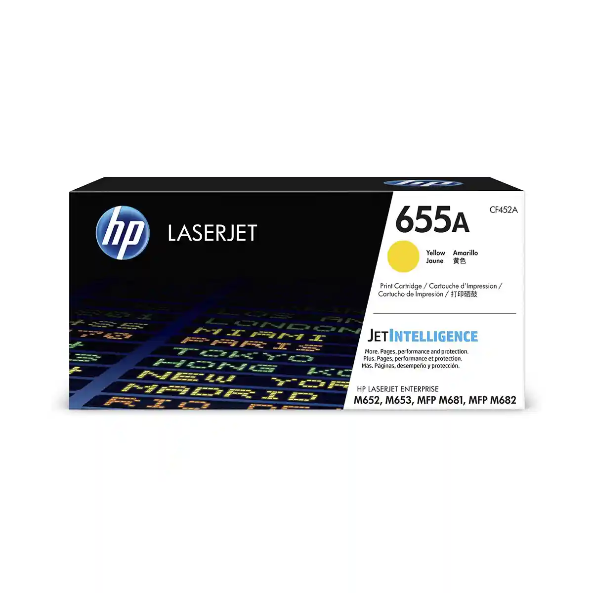 Toner HP Original Colores CMY 655A pack laserjet enterprise amarillo