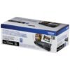 caja del tóner Brother TN-316 negro, mostrando la lista de impresoras compatibles y las especificaciones.