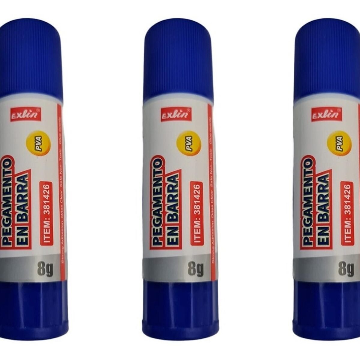 Pega Barra Adhesiva Escolar Pack De 3 8g