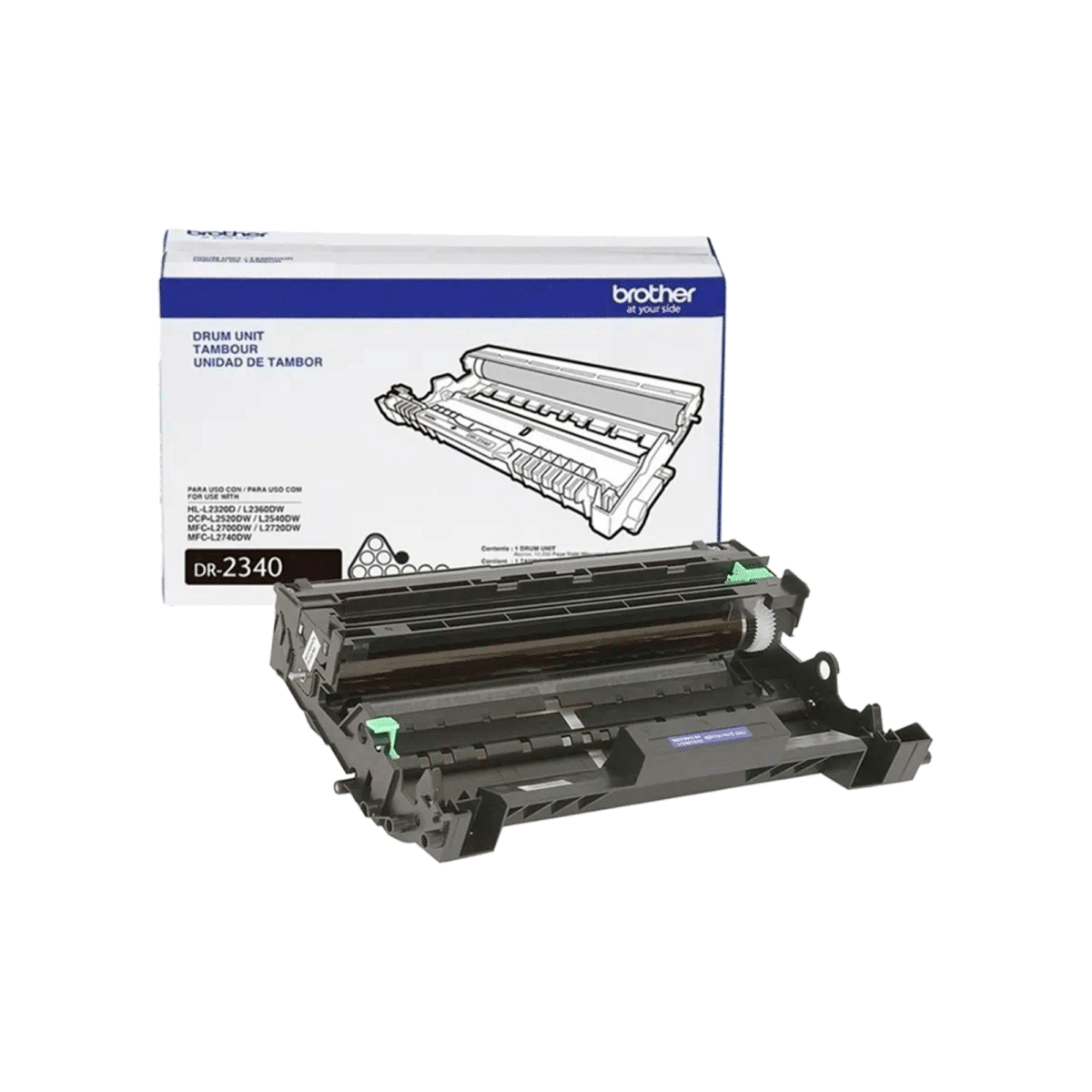 Tambor de repuesto Brother DR-2340 original, compatible con HL-L2320D y DCP-L2540DW.
