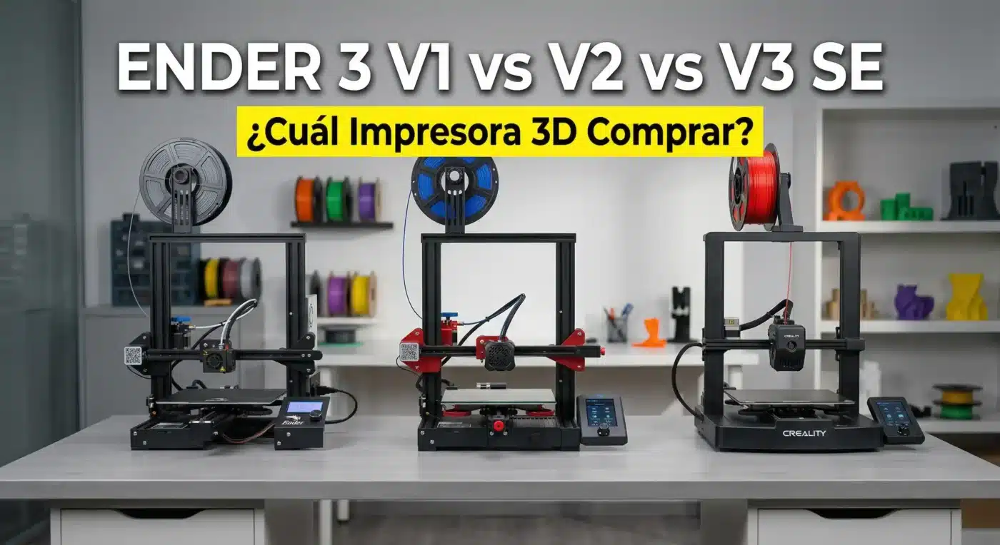 impresoras 3d Ender 3 V1 vs V2 vs V3 SE: