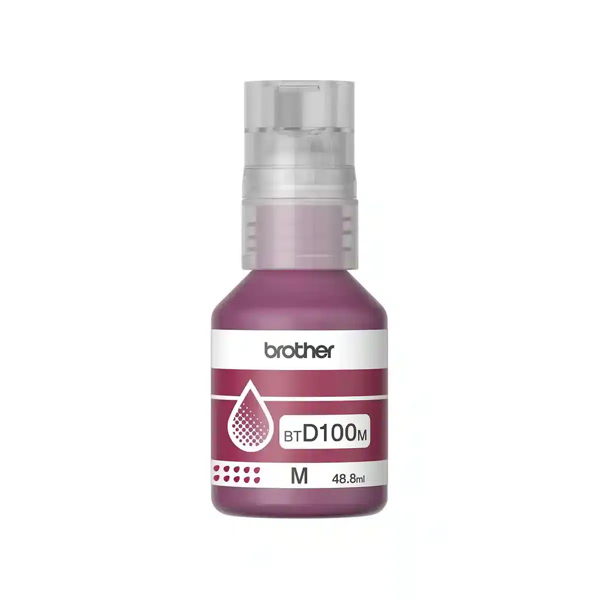 Tinta Brother original BT-D100 Magenta fondo blanco