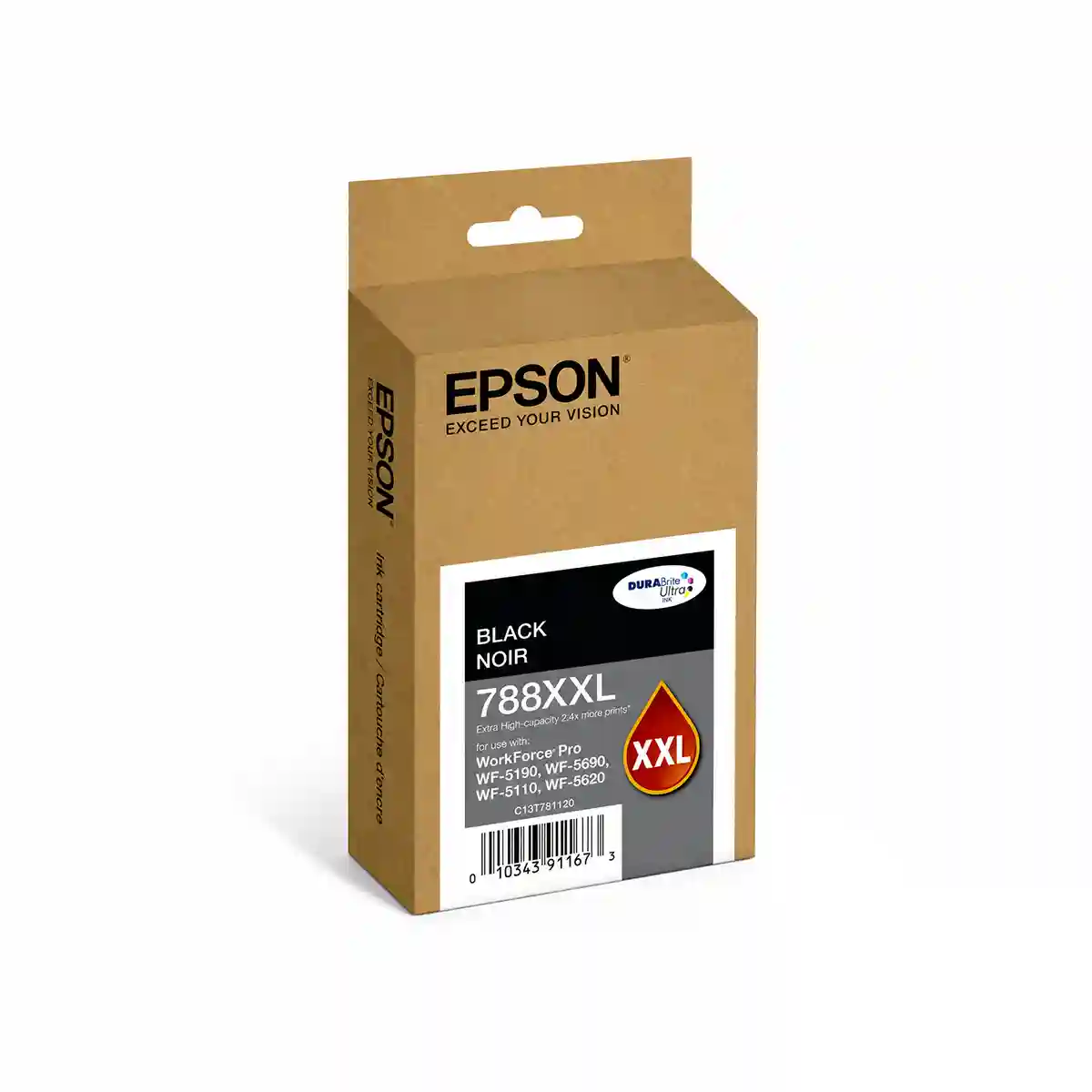 Cartucho Tinta Epson T748XXL Negra compatible con Epson WorkForce Pro WF-6590