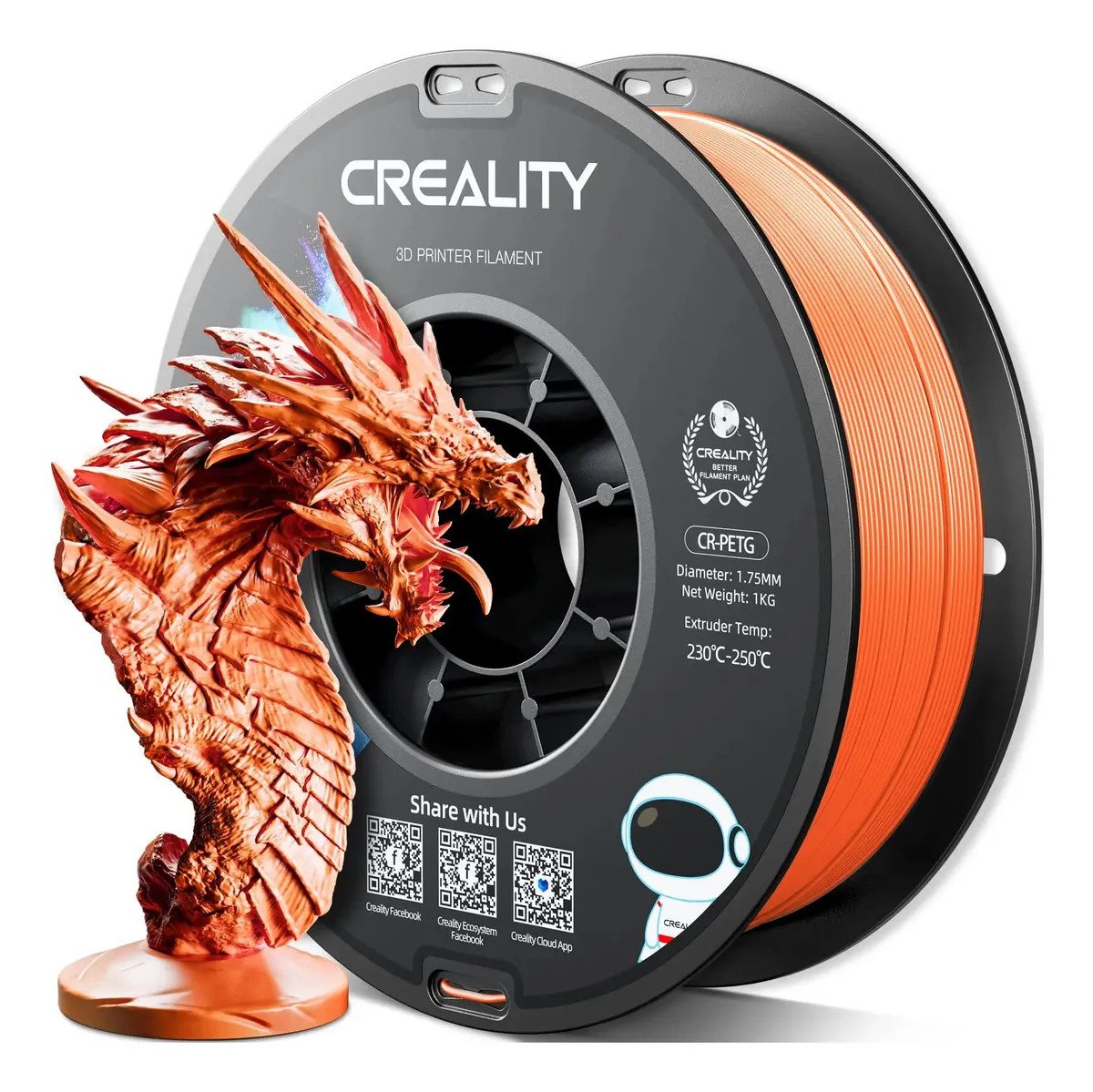 Filamento Petg Creality Impresora 3d 1kg 1.75mm